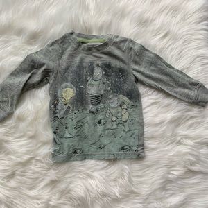Glow in the Dark Outer Space Adventure Tee Sz 2T